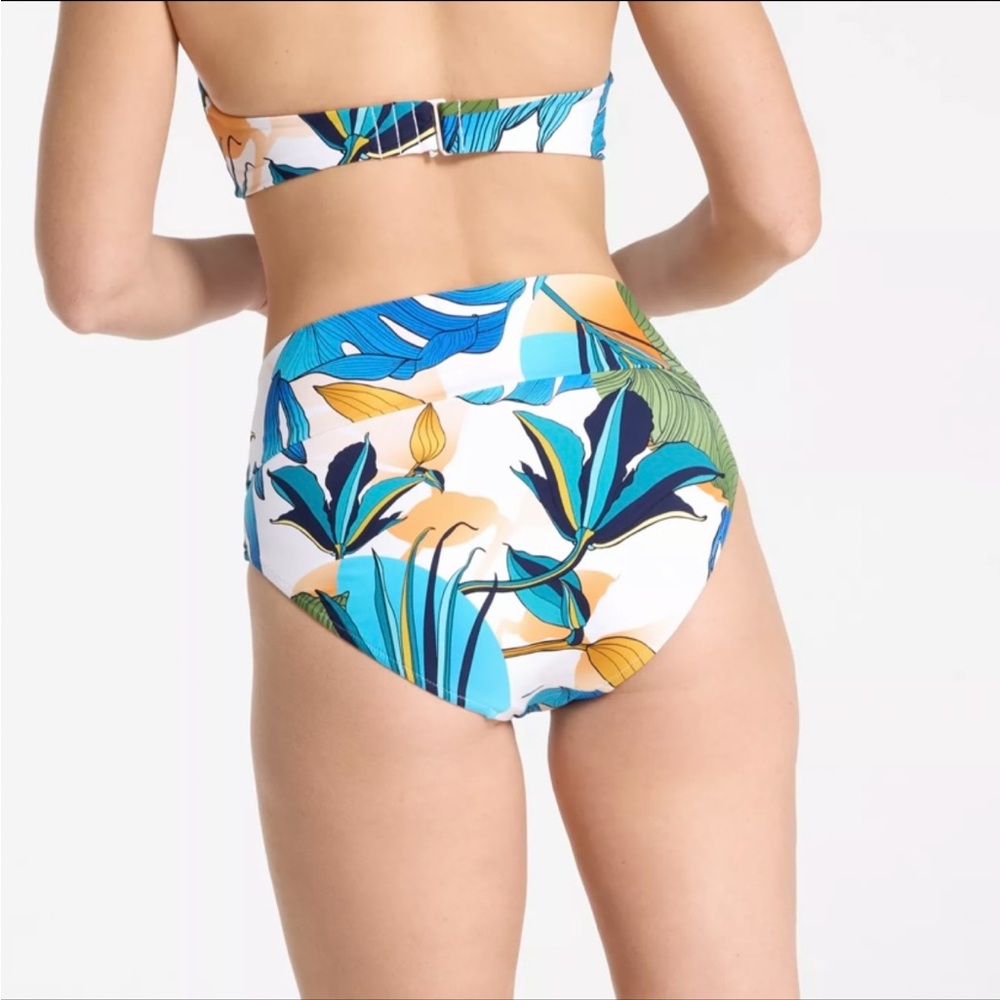 NWT CALIA Wide Banded High Rise Bikini Bottom - Picture 2 of 9